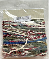 Fiber Scraps Heritage Art Yarn Junk Journal Scrapbook Mixed Media 21 yd total