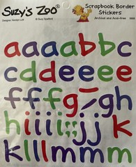 LOWERCASE ALPHABET Stickers (50+pc)Suzy’s Zoo•Card Making •Letters•Words•Journal