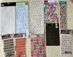 Studio 18 Recollections Scrapbooking Stickers LOT of 90 Alphabet Phrases LOOK!