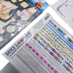 Craft Lot stickers Ribbons Vintage Scrapbooking Card Making Embellishments NEW