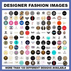 100 Precut FASHION DESIGNS VARIETY BOTTLE CAP CHARM TRAY IMAGES 1 inch