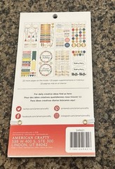 American Crafts Cardmaking Sticker Book 30 Pages 516 Pieces Foil