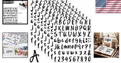 576 Pcs Waterproof Vinyl Letter & Number Sticker Set for Back to School Décor