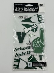 Jolee’s Boutique PEP RALLY Dimensional Stickers Green School Spirit