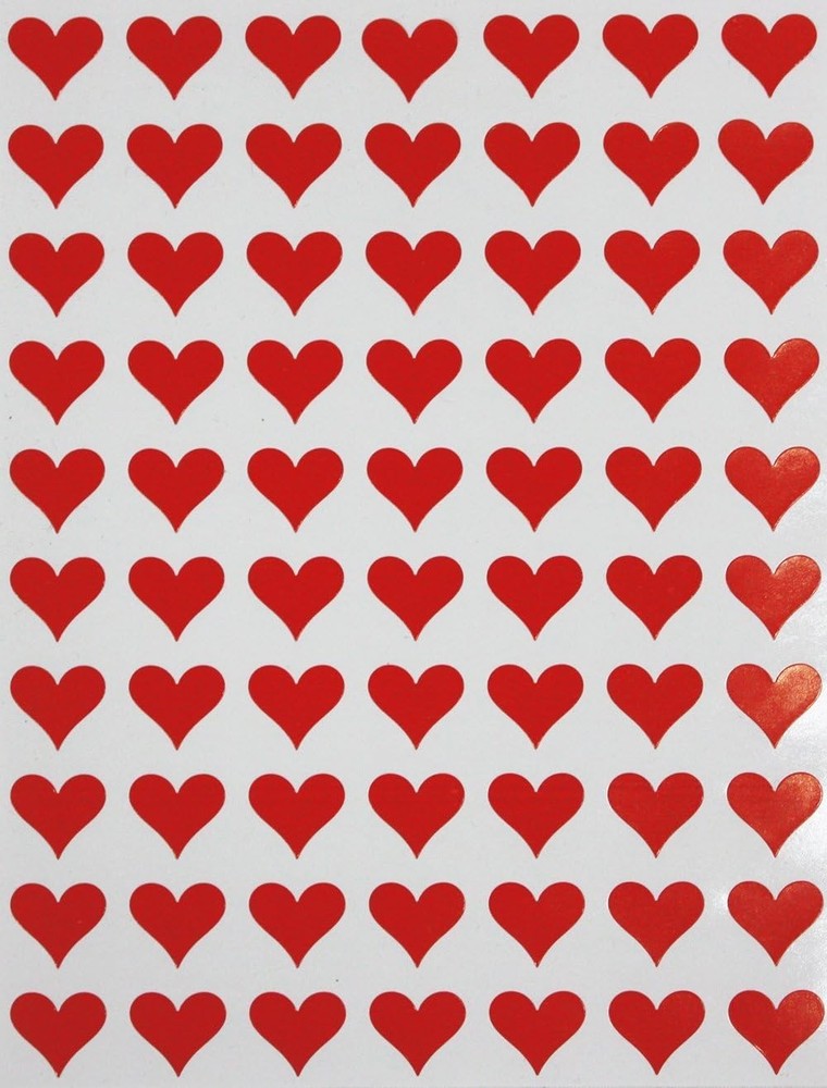 Small Heart Stickers – Scrapbooking Stickers, Packaging Stickers, Arts & Crafts