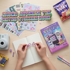 800Pcs Vintage Japanese Sticker Book,Y2K Retro Heisei Showa Manga Style Japan…