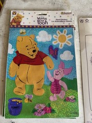 Winnie the Pooh Giant Prismatic Stickers Vintage Sandylion 1990’s