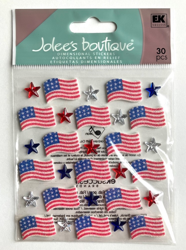 Jolee’s Stickers, 4th of July & St. Patrick’s Day Theme, You Pick, Some RARE!