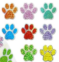 30pc Dog Cat Paw Print Sticker Self-Adhesive Envelope Seal Party Decor Craft