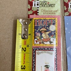 Mary Engelbreit Dimensional Stickers Lot of 2 Christmas & Hope Peace Joy