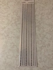 THE PAPER STUDIO 3D ADHESIVE GEMS ASSORTED SIZES 12.2” STRIPS 9PCS