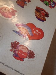 vintage 80’s Current Calico cute kids sticker sheet *damaged*