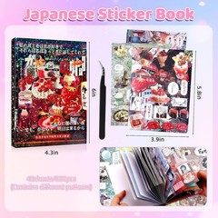 800Pcs Cute Scrapbook Stickers Travel Japanese Sticker Book for Adult Kawaii Kor