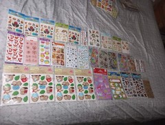 Lot Stickers Autocollants Animals Birds Cats Dogs Monkeys Fox Owl 68 SHEETS NEW
