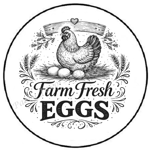FARM FRESH EGGS ENVELOPE SEALS LABELS STICKERS PARTY FAVORS