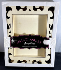 Scrapbooking/Papercrafting-Wooden Pink Paislee Mistable ShadowBox Frame