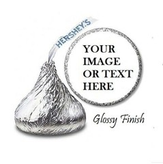108 Custom Personalized Labels Stickers Hershey’s Kisses Candies Party Favors