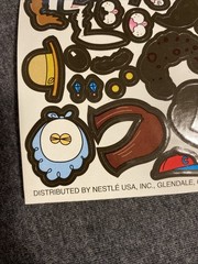 Vintage Nestle EASTER EGG Sticker Sheet Scrapbook Craft Stickers