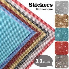 Diamond Crystal Bling Rhinestone Sticker Sheet Diamante Self Adhesive Decal DIY