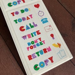 Mrs. Grossman’s 3 Strips New Vintage Sealed Memo Reminder Planner To do Stickers