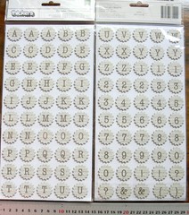 STARBURST Alpha CELEBRATION 25mm Across – 100 Alphabet & Numbers Upper Case L2Rb