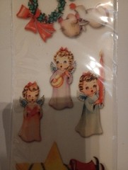 Daisy D’s Rub-On Transfers Kitschy Angels Christmas Rare