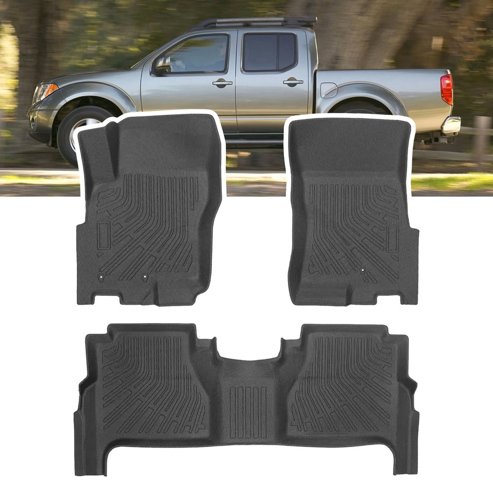 Floor Mats for Nissan Frontier Crew Cab 2008-2021(NOT King Cab), TPE All Weat…