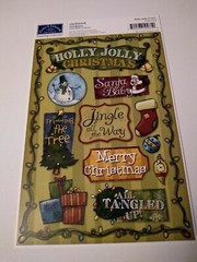 Crafts KF Stickers Holly Jolly Christmas Lights All Tangled Up Ornaments Tree
