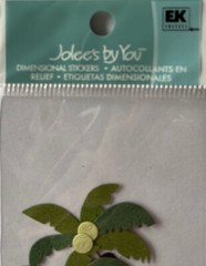 COCONUT PALM Die-Cut Embellishment (4pc)Jolee’s•Tropical•Tree•Vacationer •Travel