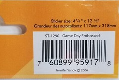 American Traditional Designs Sports Stickers Embossed Multicolor