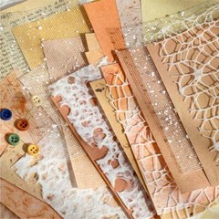 26Pcs Mixed Materials Paper Lace Set Scrapbook Junk Journal Card Crafts DIY Art