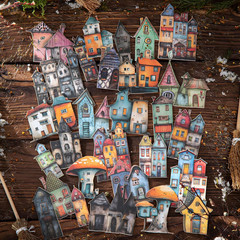 Vintage House Sticker, 90 Pcs Scrapbook Stickers, Cottage Junk Journal Supplies,