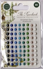 Craft Consortium THE RIVERBANK ENAMEL DOTS (80PC) scrapbooking