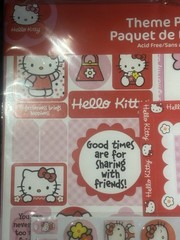 SandyLion Hello Kitty Scrapbook Theme Pack Vintage Stickers Paper Embellishments