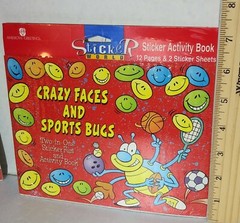 lot of 2 packages American Greetings Sticker World Activity Books Sports Bugs