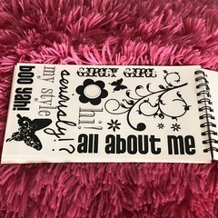 Paper Crush Swatch Book 149 Impress Rub On Band Music rock rebel Punk Star theme