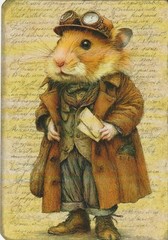 Huge Lot of Junk Journal Art Cards, Steampunk Animals 31pcs, 4″ x 6″