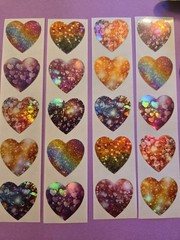 20 Beautiful Heart Stickers/Valentines Heart Stickers/Heart Shaped Stickers/Love