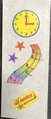 *Creative Memories Stickers School Clock Music Stars Tickets