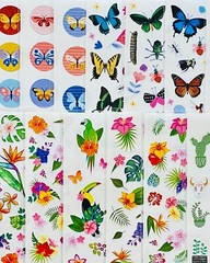 199+ Stickers Green Leaves Plants Fresh Forest Flower Bird Butterfly Cactus Tree