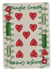 Crayola Crayon Color Art Project Lime Green Cards Perfect Junk Journal Scrapbook