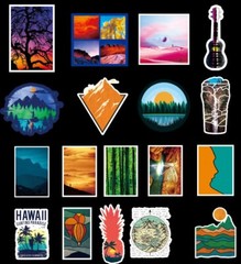 100pcs National Park Stickers, Outdoor Camping Traveling,051 EFG