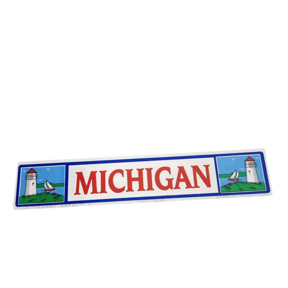 S.R.M. Press Michigan 6″ States Titles Planner Sticker Multi-Color Travel Decal