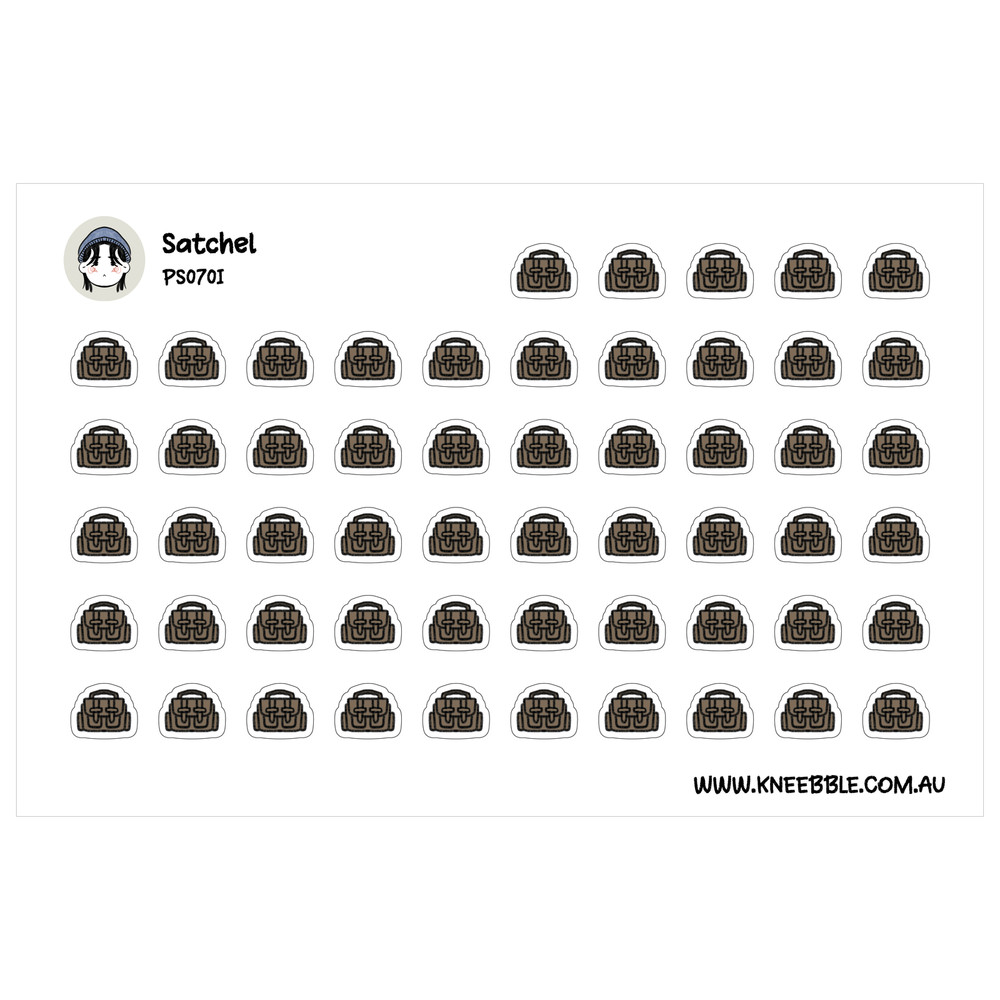 Satchel Bag Stickers – Stylish Decorative Planner Accessories for Organization
