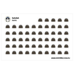 Satchel Bag Stickers – Stylish Decorative Planner Accessories for Organization