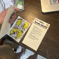 Vintage 1984 Scratch & Sniff Iron-Ables by Mark 1~ Iron-On Chick Patch 2 Sheets