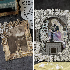 120 Scrapbook Embellishments Corner Frame for Scrapbooking Supplies，Flower Windo