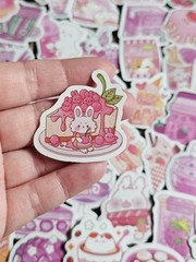 Lot Of Assorted Sweet Treat Stickers, Approximately 95 Stickers, Desserts Snacks