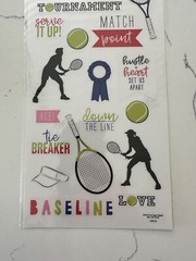 The Paper Studio Paper Craft Stick A Bilities I Love Tennis Game Set Match 23 PC