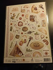 2X EMBOSSED STICKERS FOR SCRAPBOOKING 29×20 CM (Z538)